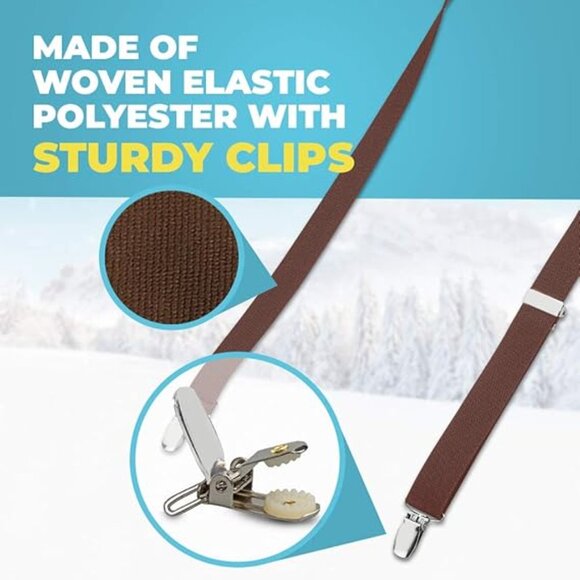 Hold’Em One Piece Mitten/Glove Clips for Kids/Toddler Fully Adjustable -Brown - Picture 4 of 5